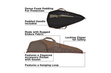 Image of Allen Huntsman Rifle Case, 46in, Taupe/Mo Bottomland, 637-46