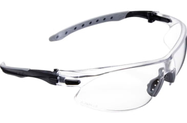 Image of Allen Keen Shooting Safety Glasses, Black/Gray Frame, Clear Lenses, One Size, 2378