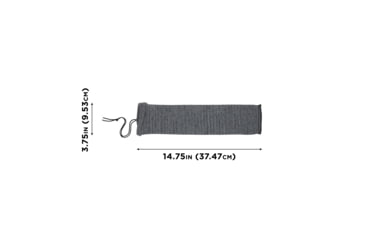 Image of Allen Knit Handgun Sock, Heather Gray, 14x3.75in, 1314