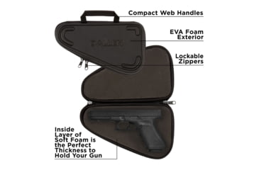 Image of Allen Molded Pistol Case 12 Inch Black