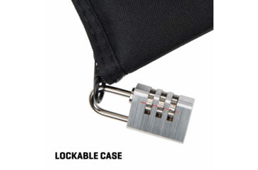 Image of Allen Rugged Endura Pistol Tote w/ Zipper Accessory Pocket for Semi-Auto Handguns and Revolvers, 11in Long, 4in Extended Grip Handle, Foam Padded, Soft Lining, Black, 3643
