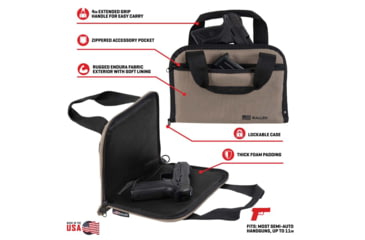 Image of Allen Pistol Tote With Pocket Taupe , 3644