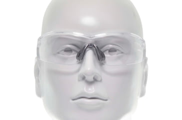Image of Allen Protector Shooting Safety Glasses, Clear Frame, Clear Lenses, One Size, 2385