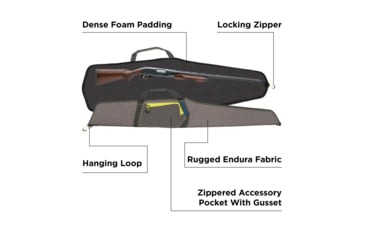 Image of Allen Quandry Shotgun Case, 52in, Heather/Grey, 662-52