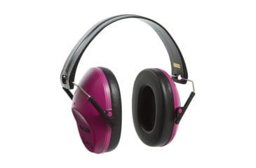 Image of Allen Reaction Lo-Profile Shooting Muff and Glasses Combo, Adult, Orchid/Clear, 2317