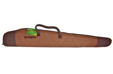 Image of Allen Remington Quilted Shotgun Case With Built In Sling Brown With Embroidered Logo 52 Inch Brown 18604