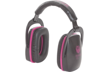 Image of Allen Ruger Conix Ballistic Muff and Glasses Combo, Black/Orchid, 27866