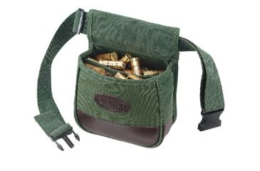 Image of Allen Shooters Bag With Belt Green Canvas 2102