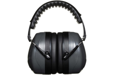 Image of Allen Sound Defender Foldable Safety Earmuffs, 26 dB NRR, ANSI S3.19 &amp; CE EN352-1 Hearing Protection Rated, Black/Gray, One Size, 2336