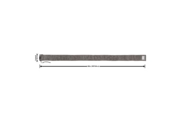 Image of Allen Stretch Knit Gun Sock w/Writeable ID Label for Muzzleloaders and Unstrung Recurve Bows, Silicone Threated, Gray, 66 in, 13169