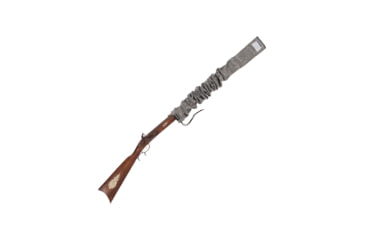Image of Allen Stretch Knit Gun Sock w/Writeable ID Label for Muzzleloaders and Unstrung Recurve Bows, Silicone Threated, Gray, 66 in, 13169