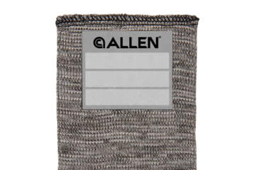 Image of Allen Stretch Knit Gun Sock w/Writeable ID Label for Muzzleloaders and Unstrung Recurve Bows, Silicone Threated, Gray, 66 in, 13169