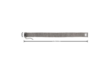Image of Allen Stretch Knit Gun Sock w/Writeable ID Label for Rifles with Scopes and Shotguns, Silicone Treated, Gray, 52 in, 13167