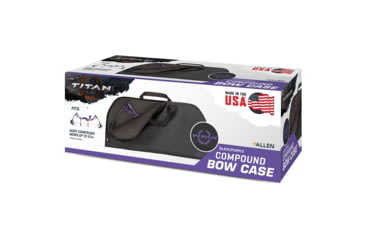 Image of Allen Titan Boxed Bow Case, Black/Purple, 6096A