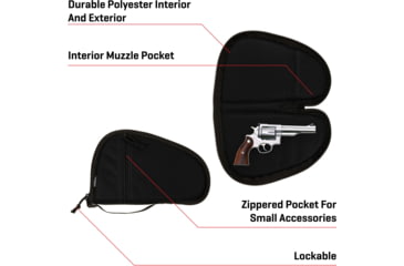 Image of Allen Torrey Handgun Case, Black, 11.5 in x 7.75 in, 3616