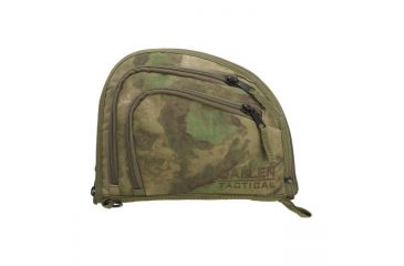 Image of Allen Two Pocket Auto-Fit Handgun Case, Forest Green, 9in, 7613