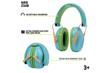 Image of Allen ULTRX Passive Youth Hearing Muff, Childrens, Light Blue, 4126