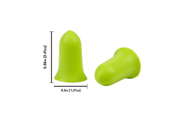 Image of Allen ULTRX Tapered Foam Ear Plugs, 6-Pairs, Lime, 4136