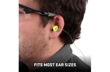 Image of Allen ULTRX Tethered Tapered Foam Ear Plugs, 5-Pairs, Lime/ Yellow, 4119