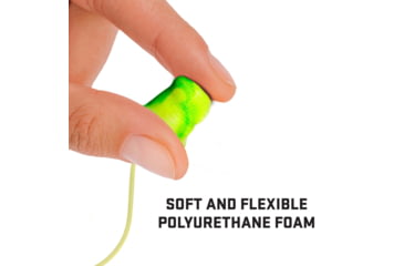 Image of Allen ULTRX Tethered Tapered Foam Ear Plugs, 5-Pairs, Lime/ Yellow, 4119