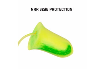 Image of Allen ULTRX Tethered Tapered Foam Ear Plugs, 5-Pairs, Lime/ Yellow, 4119