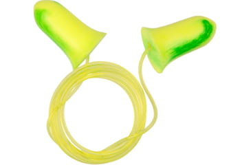 Image of Allen ULTRX Tethered Tapered Foam Ear Plugs, 5-Pairs, Lime/ Yellow, 4119