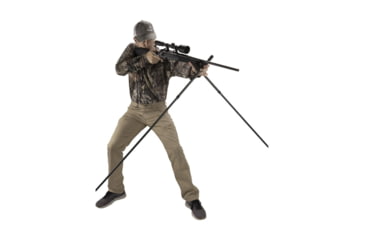 Image of Allen Velocity Click-Stick Shooting Stix, Olive, 69in, 21402