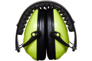 Image of Allen Youth Sound Shield Foldable Safety Earmuffs, 21 dB NRR, ANSI S3.19 &amp; CE EN352-1 Hearing Protection Rated, Black/Chartreuse, One Size, 2327