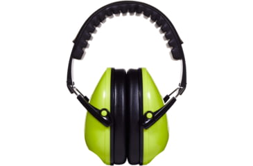 Image of Allen Youth Sound Shield Foldable Safety Earmuffs, 21 dB NRR, ANSI S3.19 &amp; CE EN352-1 Hearing Protection Rated, Black/Chartreuse, One Size, 2327