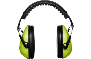 Image of Allen Youth Sound Shield Foldable Safety Earmuffs, 21 dB NRR, ANSI S3.19 &amp; CE EN352-1 Hearing Protection Rated, Black/Chartreuse, One Size, 2327