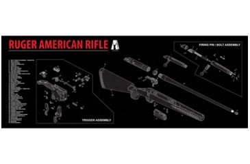 Image of Anarchy Ruger American Rifle Cleaning Mat, Black RARCM