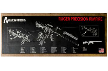Image of Anarchy Ruger Precision Rifle Rimfire Cleaning Mat, Black RPRR-CM