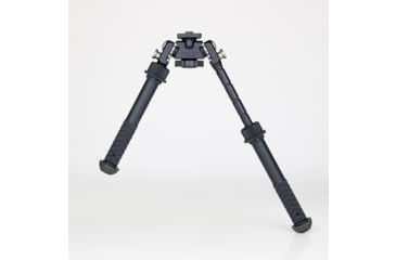 Image of Atlas PSR Standard Bipod, 5-9.4in Height Range, Area 419 ARCALOCK Clamp, Black, BT46NCPLUSA419ARCALK
