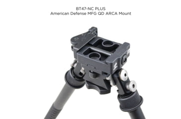 Image of Atlas PSR Tall Bipod, 6.2-12.5in Height Range, Arisaka Picatinny Rail Slider, Black, BT47NCPLUSARSKPICSLDR