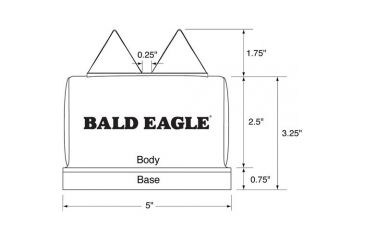 Image of Bald Eagle Rear Bag Shooting Rest, 7in. Long BE1131