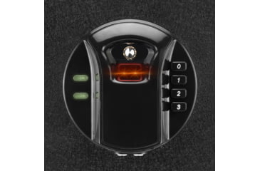 Image of Barska 0.46 Cubic Fit HQ100 Biometric Keypad Safe, Black, Small, AX12888