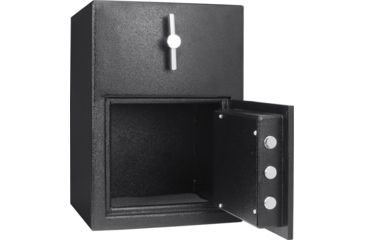 Image of Barska 1.15 Cubic Ft Rotary Hopper Depository Safe, Black, Medium, AX13308