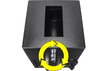 Image of Barska 1.15 Cubic Ft Rotary Hopper Depository Safe, Black, Medium, AX13308