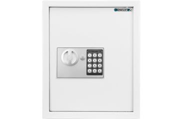 Image of Barska 40 Capacity Fixed Position Key Cabinet Digital Keypad Wall Safe, White, Small, AX13964