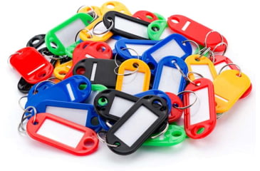 Image of Barska Assorted Key Tags For Key Cabinets, 100 Pack, Multi, AF13678