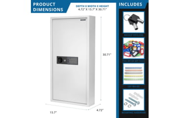 Image of Barska 180 Capacity Adjustable Key Cabinet