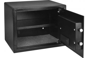 Image of Barska Compact Biometric Keypad Safe Fully Open AX11644