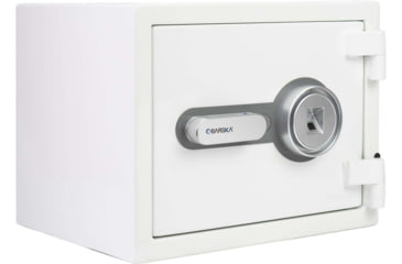 Image of Barska Fire Resistant Security Safe, Compact Biometric, 0.75 Cu, White, Medium, AX13738