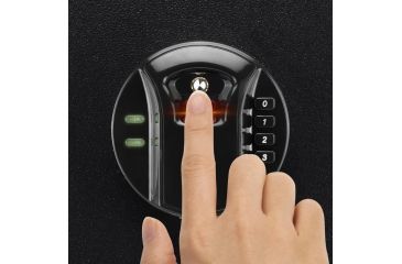 Image of Barska HQ800 Standard Quick Access Keypad Biometric Rifle Safe,Black AX12760