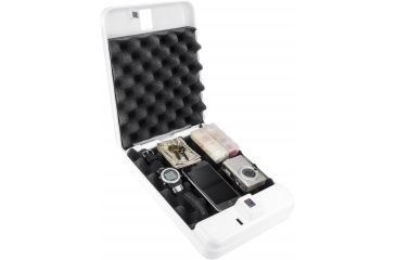 Image of Barska iBOX Portable Biometric Lock Box,White CB12776