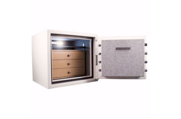 Image of Barska Keypad Fireproof Jewelry Safe, 1.91 Cu. Ft., White, AX13616