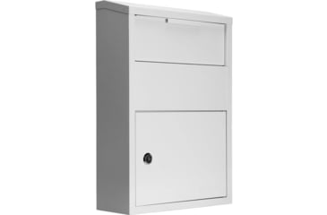Image of Barska Large Locking Wall Mount Drop Box, White, Large, CB13956