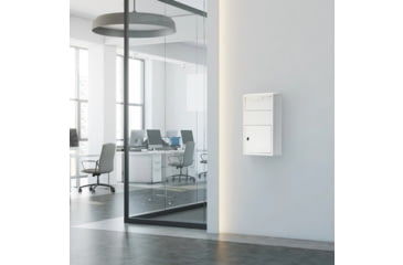 Image of Barska Large Locking Wall Mount Drop Box, White, Large, CB13956