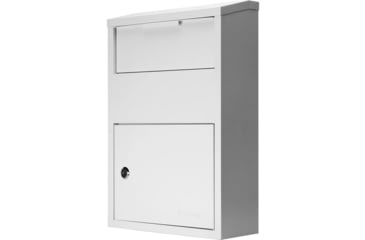 Image of Barska Large Locking Wall Mount Drop Box, White, Large, CB13956
