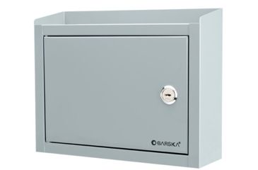 Image of Barska Multi-Purpose Drop Box - Key Lock, Includes 2 Keys, Gray, 9.75 x 3 x 7.75 in CB12710
